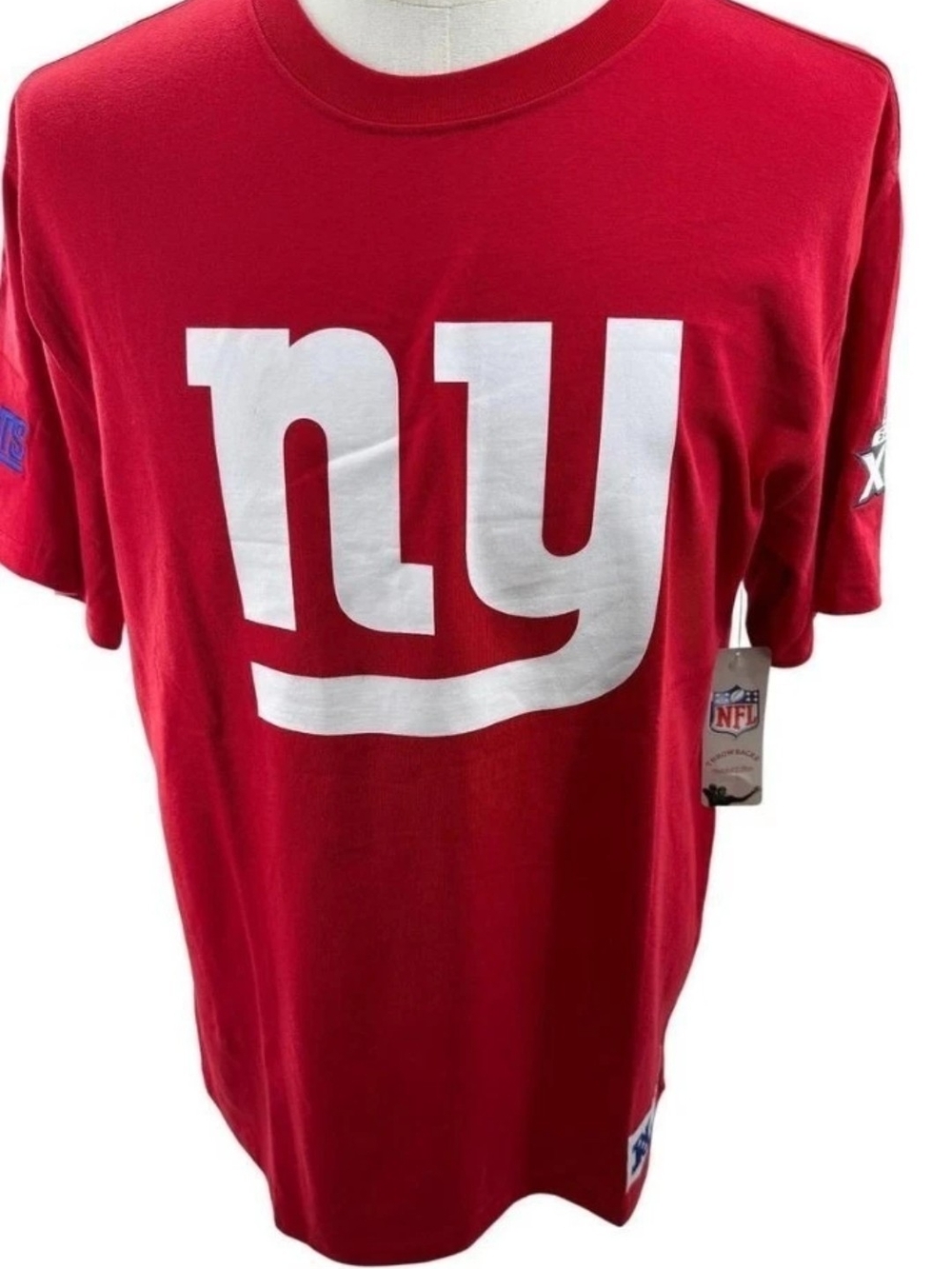 Mitchell & Ness New York Giants Red NFL Team Origins Shirt - Men's X-Large
